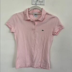 Baby pink vintage lactoste polo